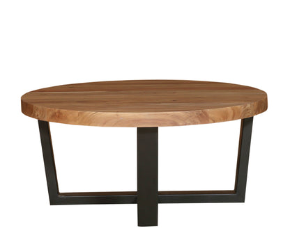 Malcolm Acacia 40" Round Coffee Table - Natural