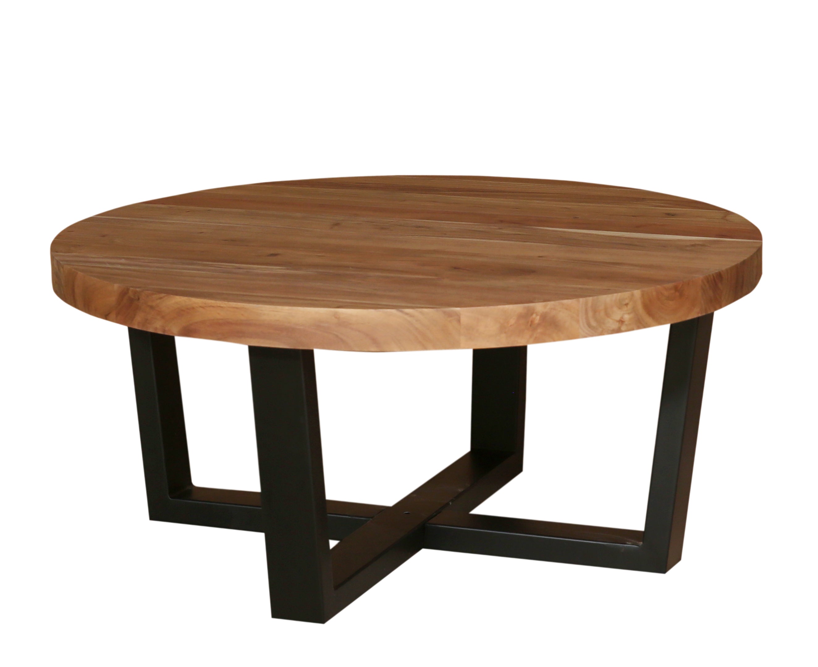 Malcolm Acacia 40" Round Coffee Table - Natural