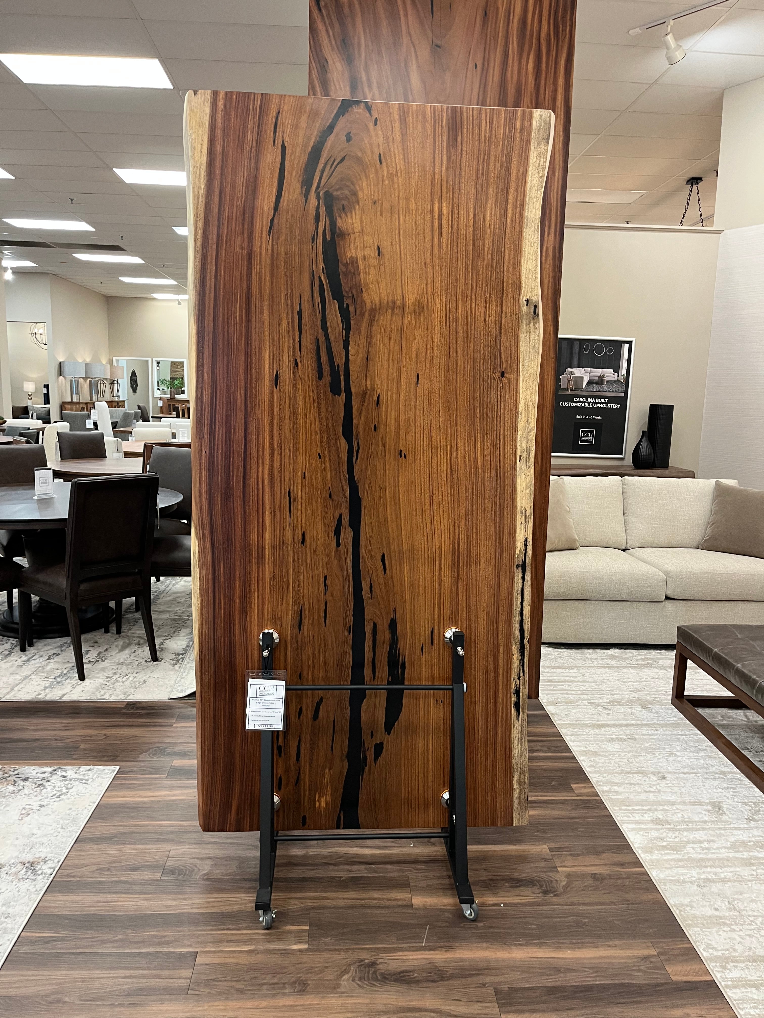 Nicoya 84" Guanacaste Live Edge Dining Table - Natural - SN427