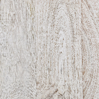 Madeira 25" Round End Table - Coastal White