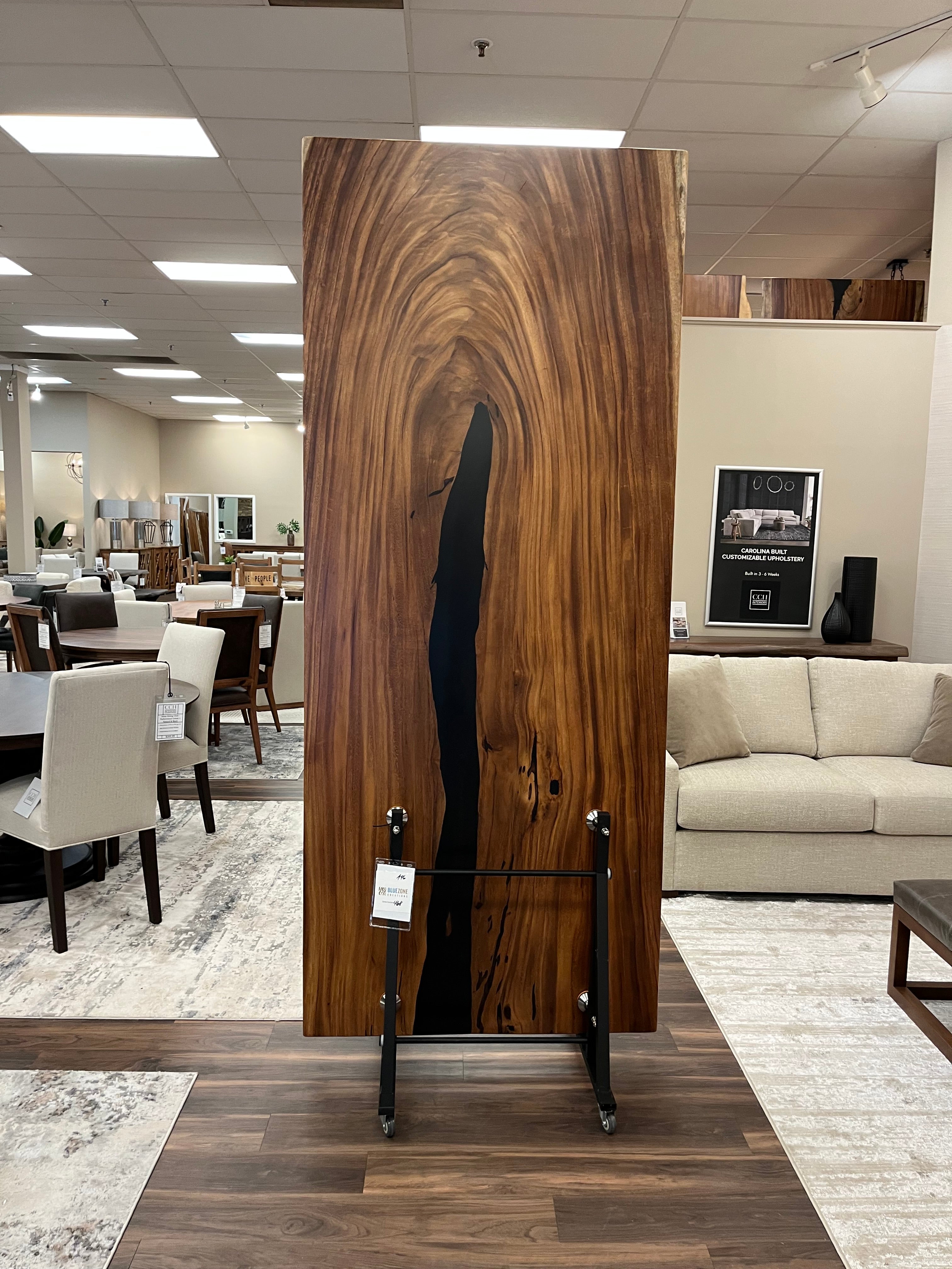 Avellanas 96" Guanacaste Live Edge Dining Table - Natural- SN468