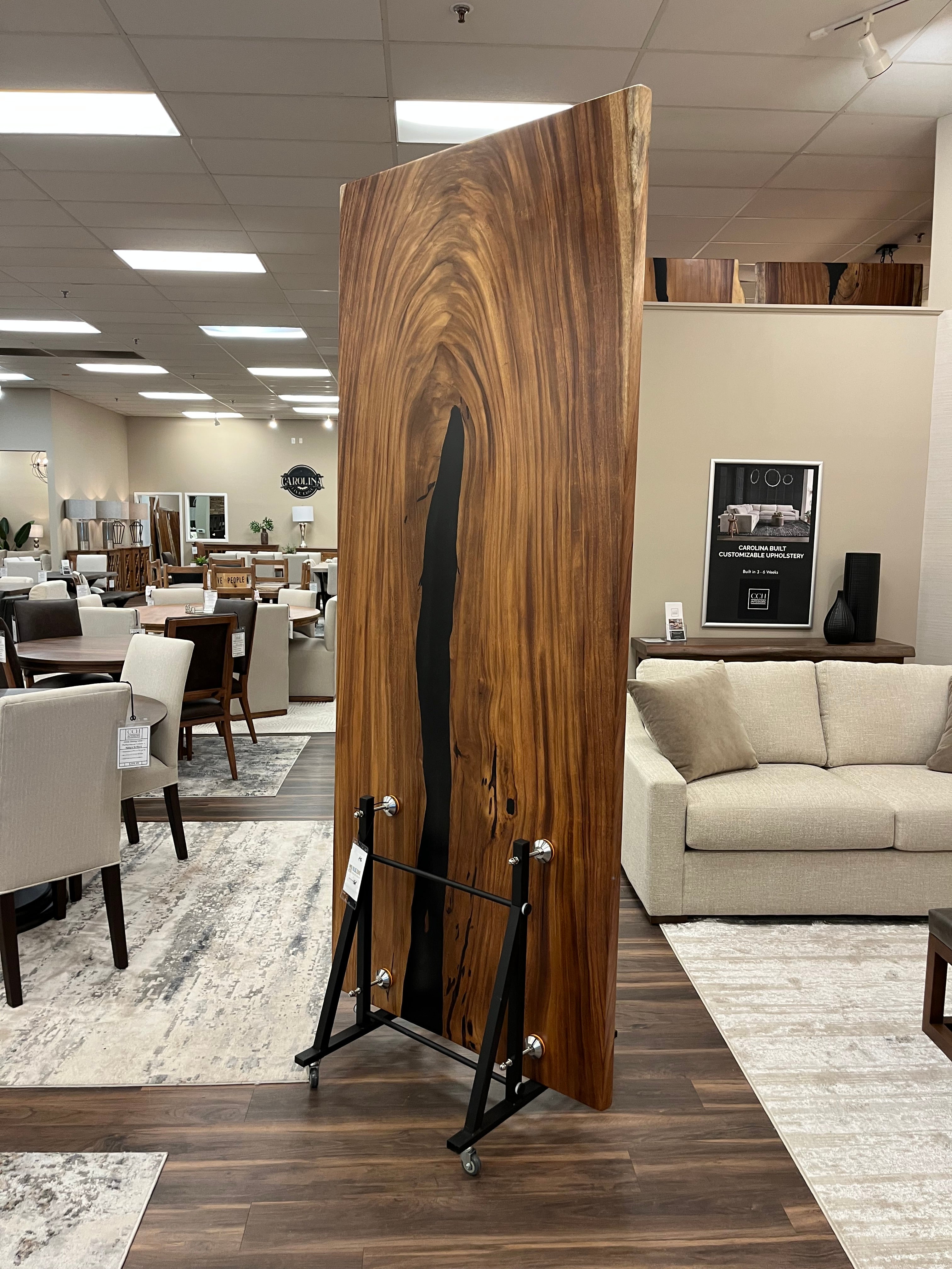 Avellanas 96" Guanacaste Live Edge Dining Table - Natural- SN468