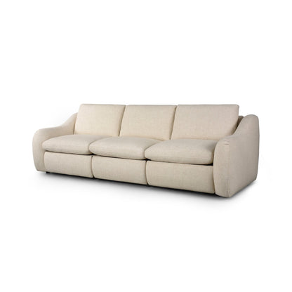 Concord 115" 3 Piece Power Recliner Sofa - Performance Antigo Natural