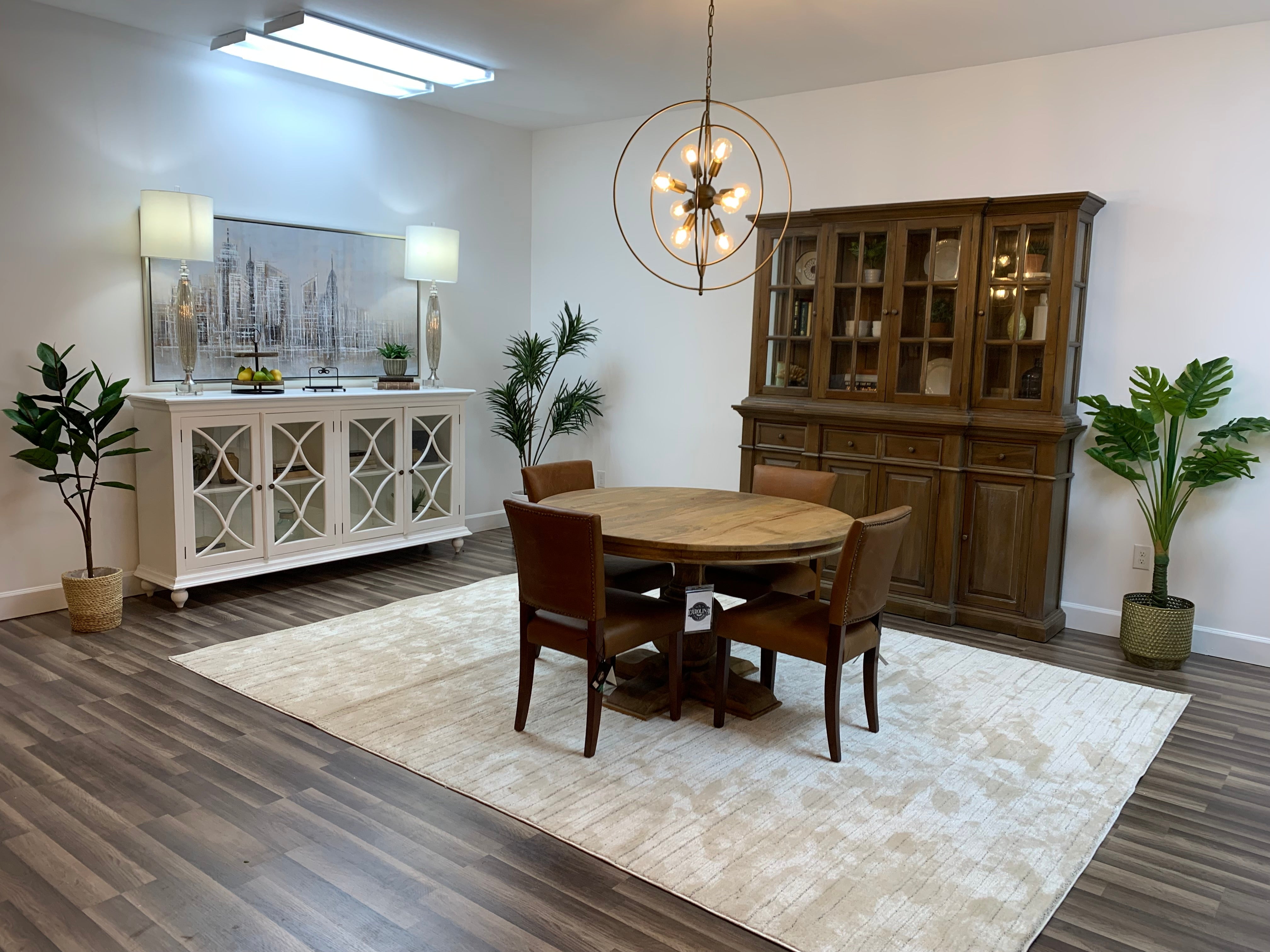 Marcia 53" Acacia Round Dining Table - Natural