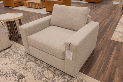 Gretchen Express Ship 48" Chair & Half - Harbor Grey