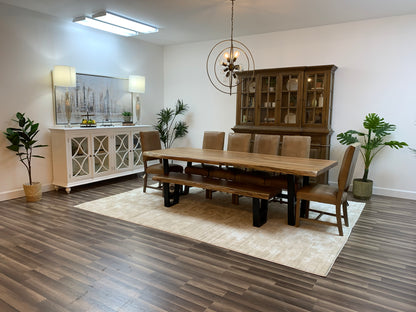 Malcolm Acacia 108" Live Edge Dining Table - Natural