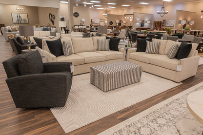 Matthew Express Ship 30" Swivel Glider - Graveled City Black