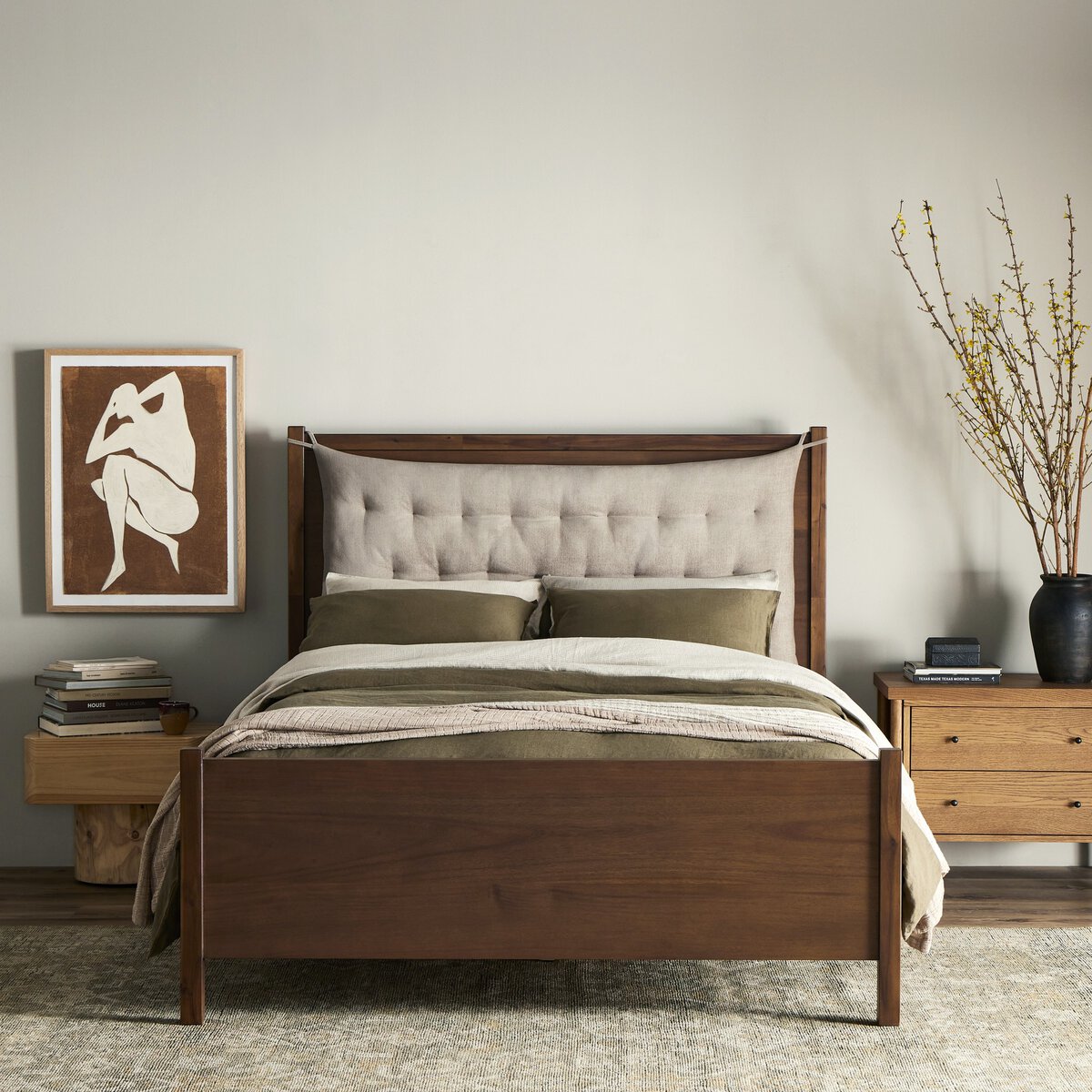 Eliana 65" Queen Bed - Saddle Tan