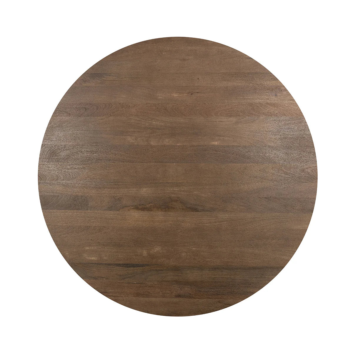 Camille 60" Round Dining Table - Pecan Brown