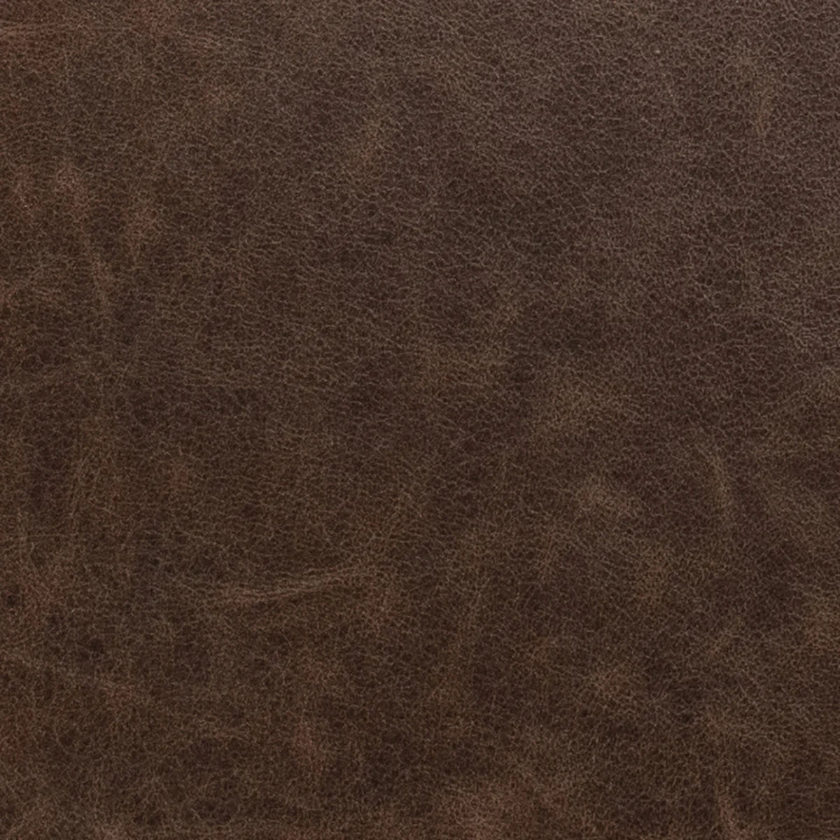 Jude 40" Top Grain Leather Round Coffee Table - Cocoa Brown