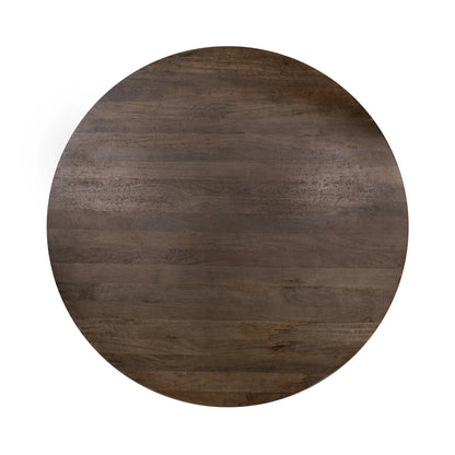 Aidan 72" Round Dining Table - Burnish Brown