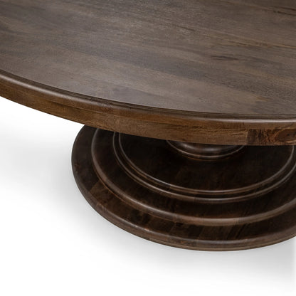Aidan 72" Round Dining Table - Burnish Brown