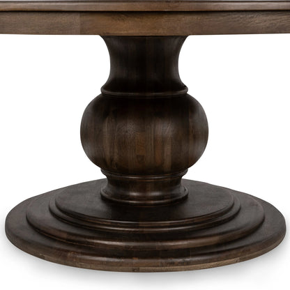 Aidan 72" Round Dining Table - Burnish Brown