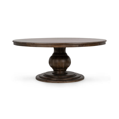 Aidan 72" Round Dining Table - Burnish Brown