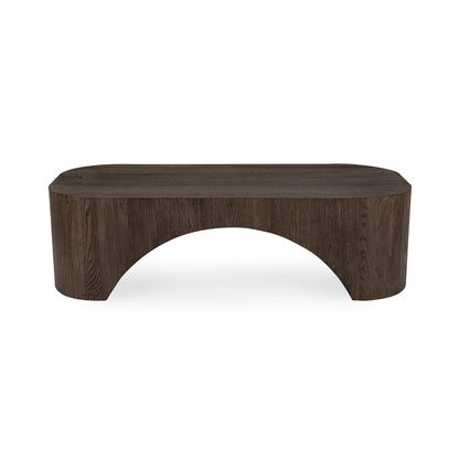 Ryker 60" Oak Coffee Table - Rustwood Brown