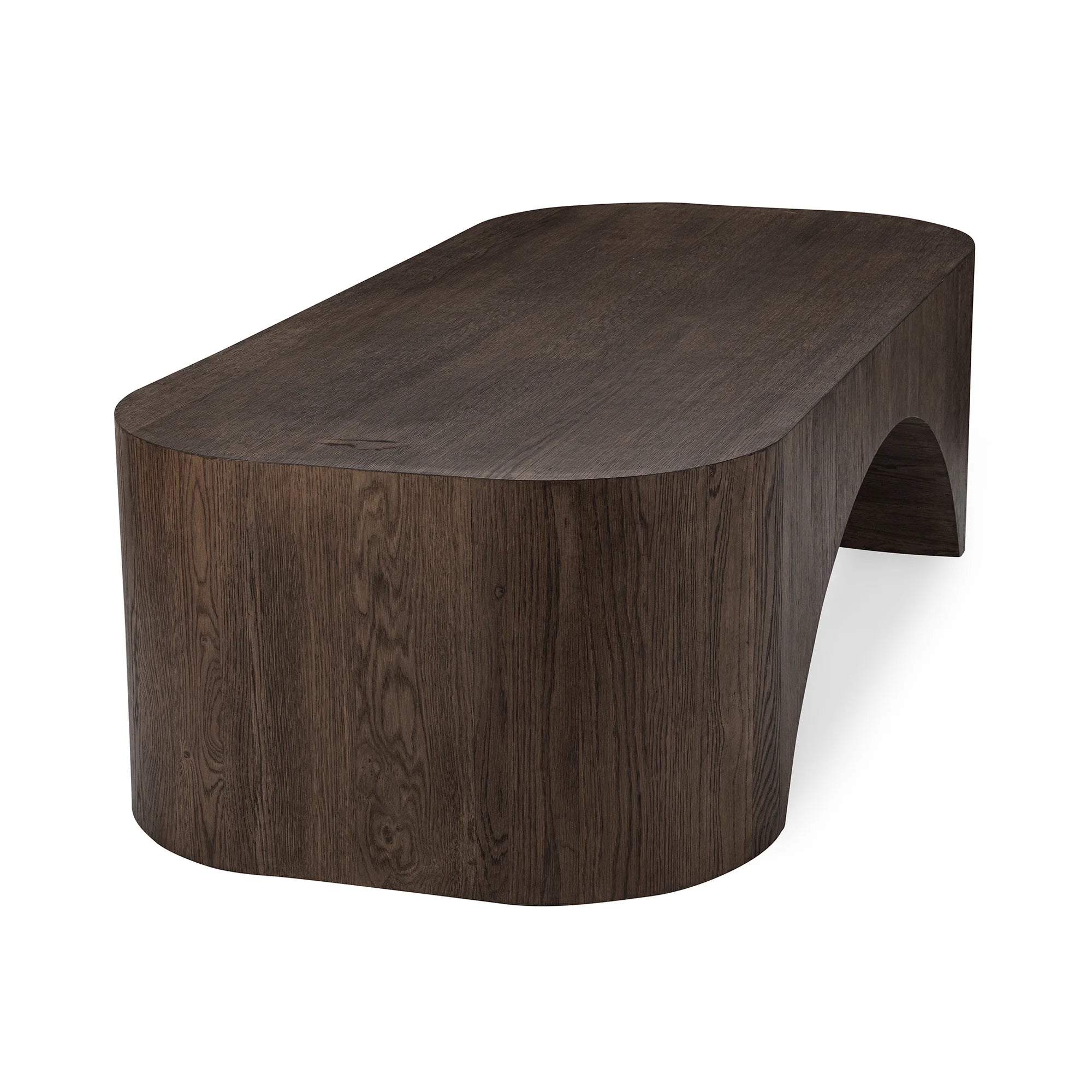 Ryker 60" Oak Coffee Table - Rustwood Brown