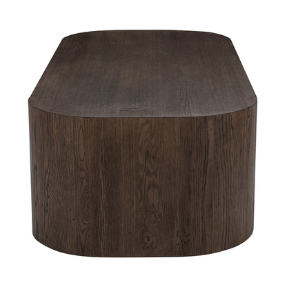 Ryker 60" Oak Coffee Table - Rustwood Brown