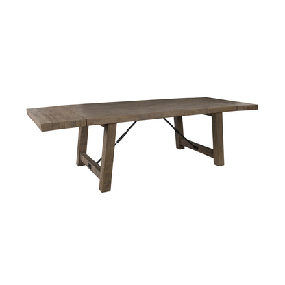 Modesto 84" - 106" Reclaimed Pine Extension Dining Table - Charcoal Wash