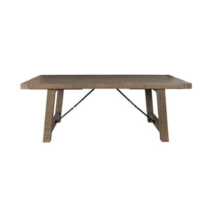 Modesto 84" - 106" Reclaimed Pine Extension Dining Table - Charcoal Wash