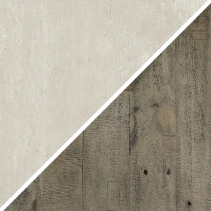 Tempe 54" Reclaimed Pine Rectangle Coffee Table - White + Distressed Brown