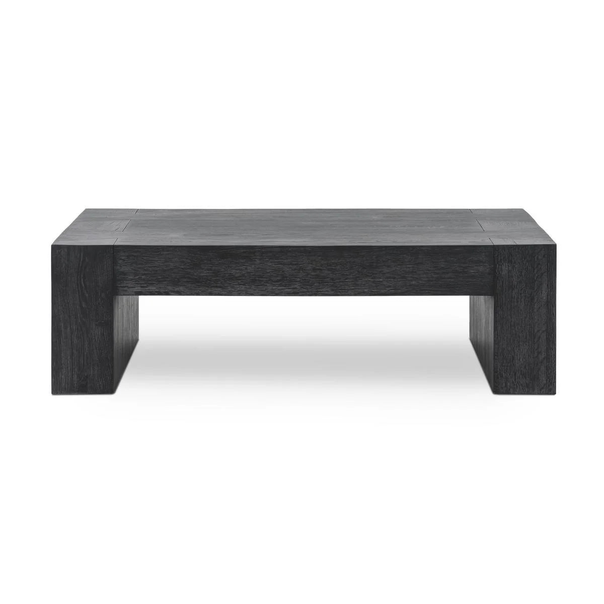 Bristow 60" Oak Rectangle Coffee Table - Aged Black