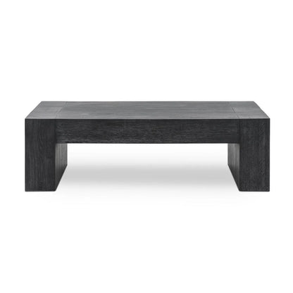Bristow 60" Oak Rectangle Coffee Table - Aged Black