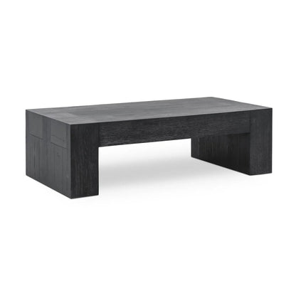 Bristow 60" Oak Rectangle Coffee Table - Aged Black