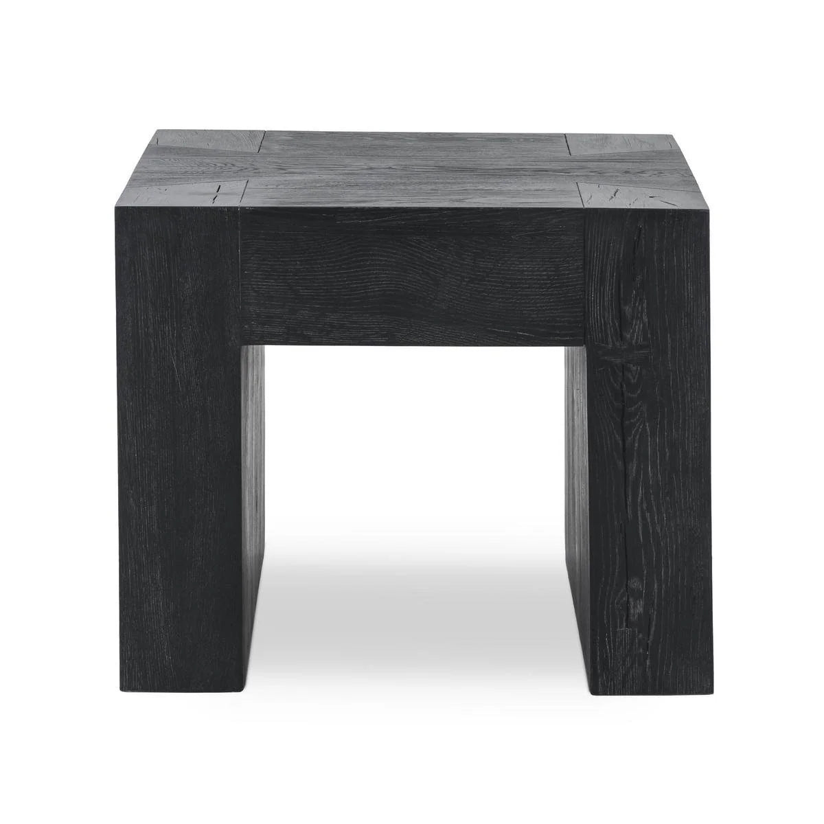 Bristow 24" Oak Square End Table - Aged Black