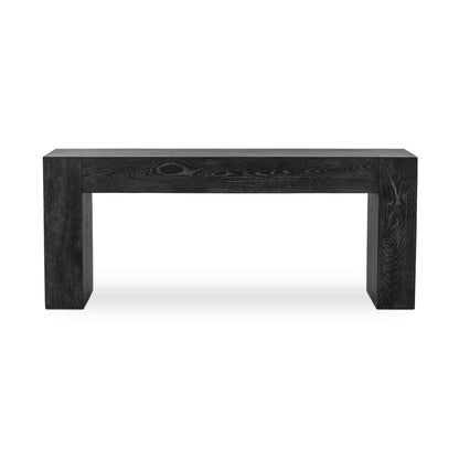 Bristow 72" Oak Console Table - Aged Black
