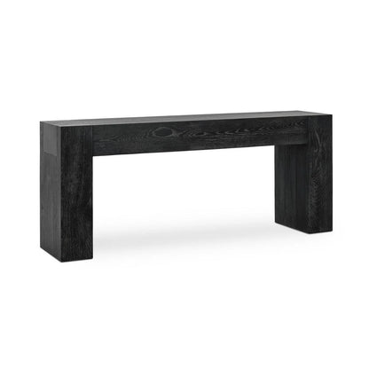 Bristow 72" Oak Console Table - Aged Black