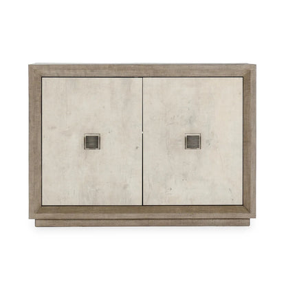 Tempe 50" Reclaimed Pine 2 Door Cabinet - Gray + Antique White