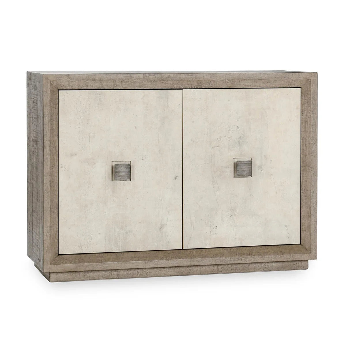 Tempe 50" Reclaimed Pine 2 Door Cabinet - Gray + Antique White