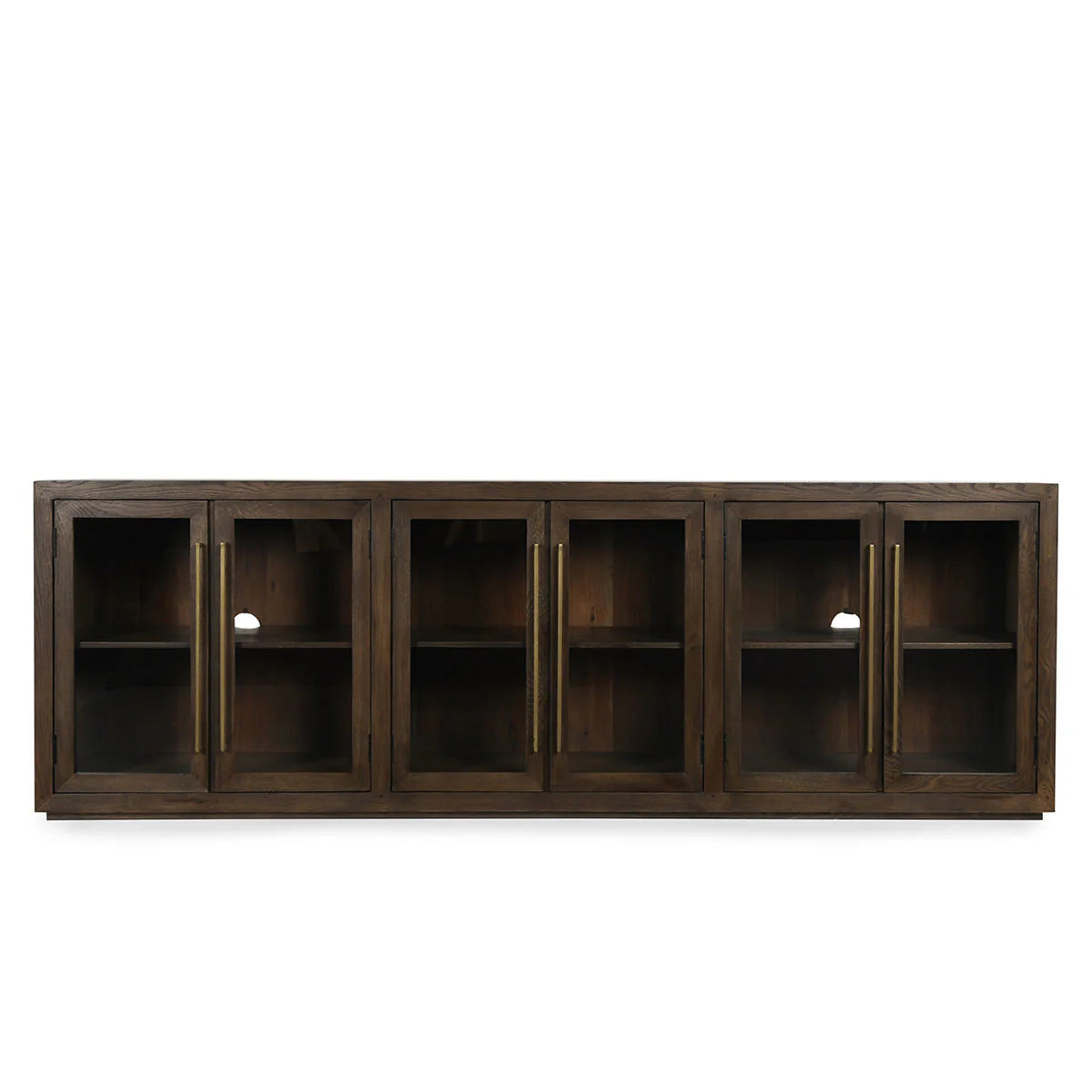 Tristan 108" Oak 6 Door Sideboard - Landmark Brown