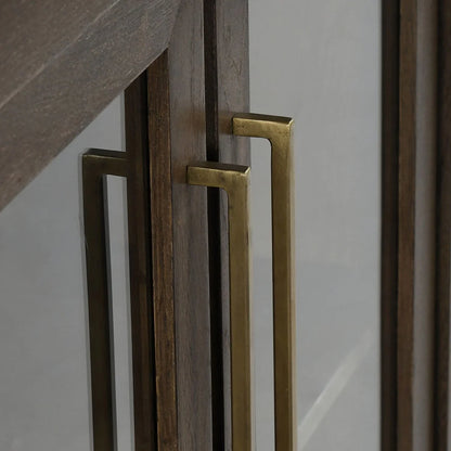 Tristan 108" Oak 6 Door Sideboard - Landmark Brown