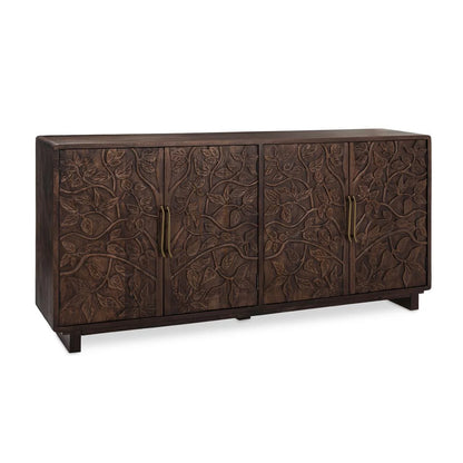 Athens 78" 4 Door Sideboard - Kona Brown