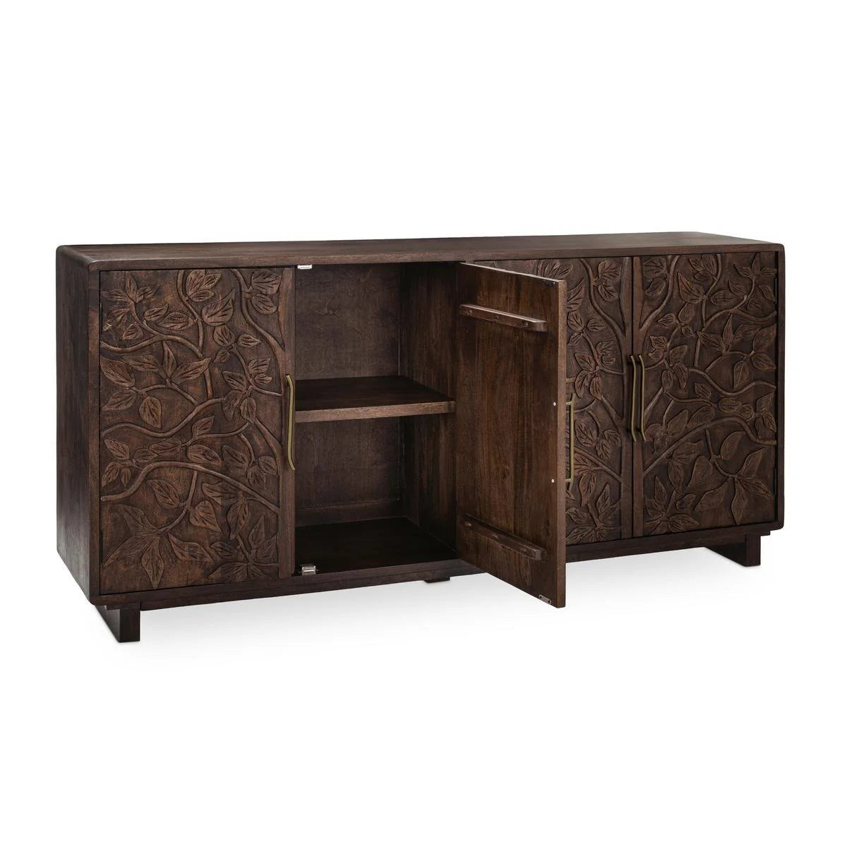 Athens 78" 4 Door Sideboard - Kona Brown