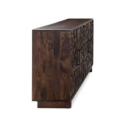 Athens 78" 4 Door Sideboard - Kona Brown
