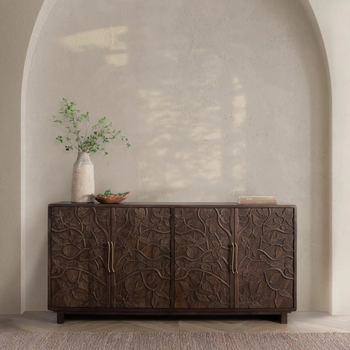 Athens 78" 4 Door Sideboard - Kona Brown