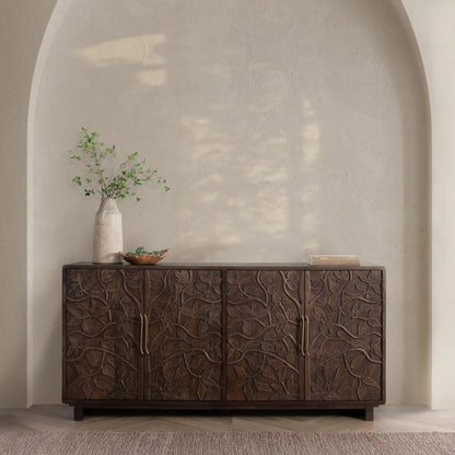 Athens 78" 4 Door Sideboard - Kona Brown