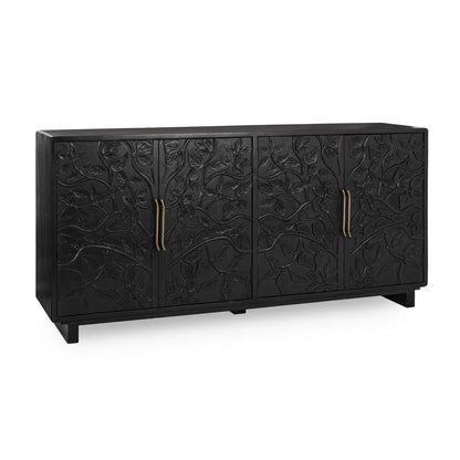 Athens 78" 4 Door Sideboard - Black