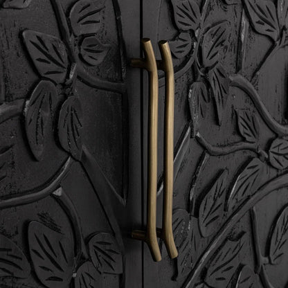 Athens 78" 4 Door Sideboard - Black