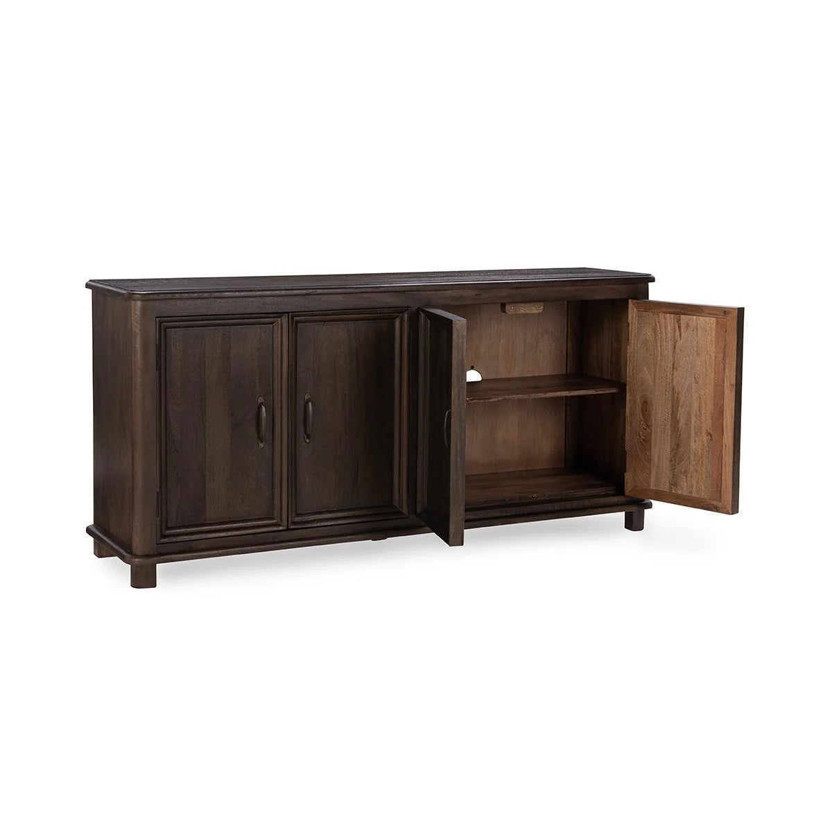 Bridgers 72" 4 Door Sideboard - Cocoa Brown