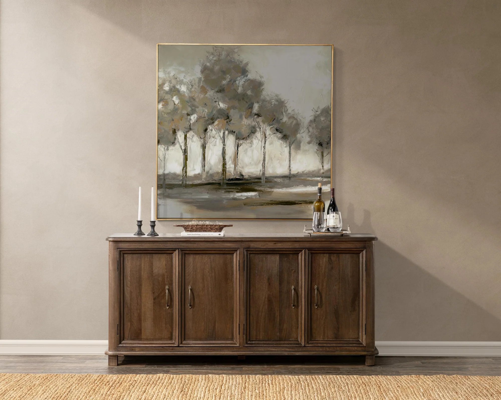 Bridgers 72" 4 Door Sideboard - Cocoa Brown