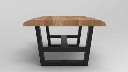 Malcolm Acacia 52" Live Edge Coffee Table - Natural