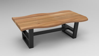 Malcolm Acacia 52" Live Edge Coffee Table - Natural