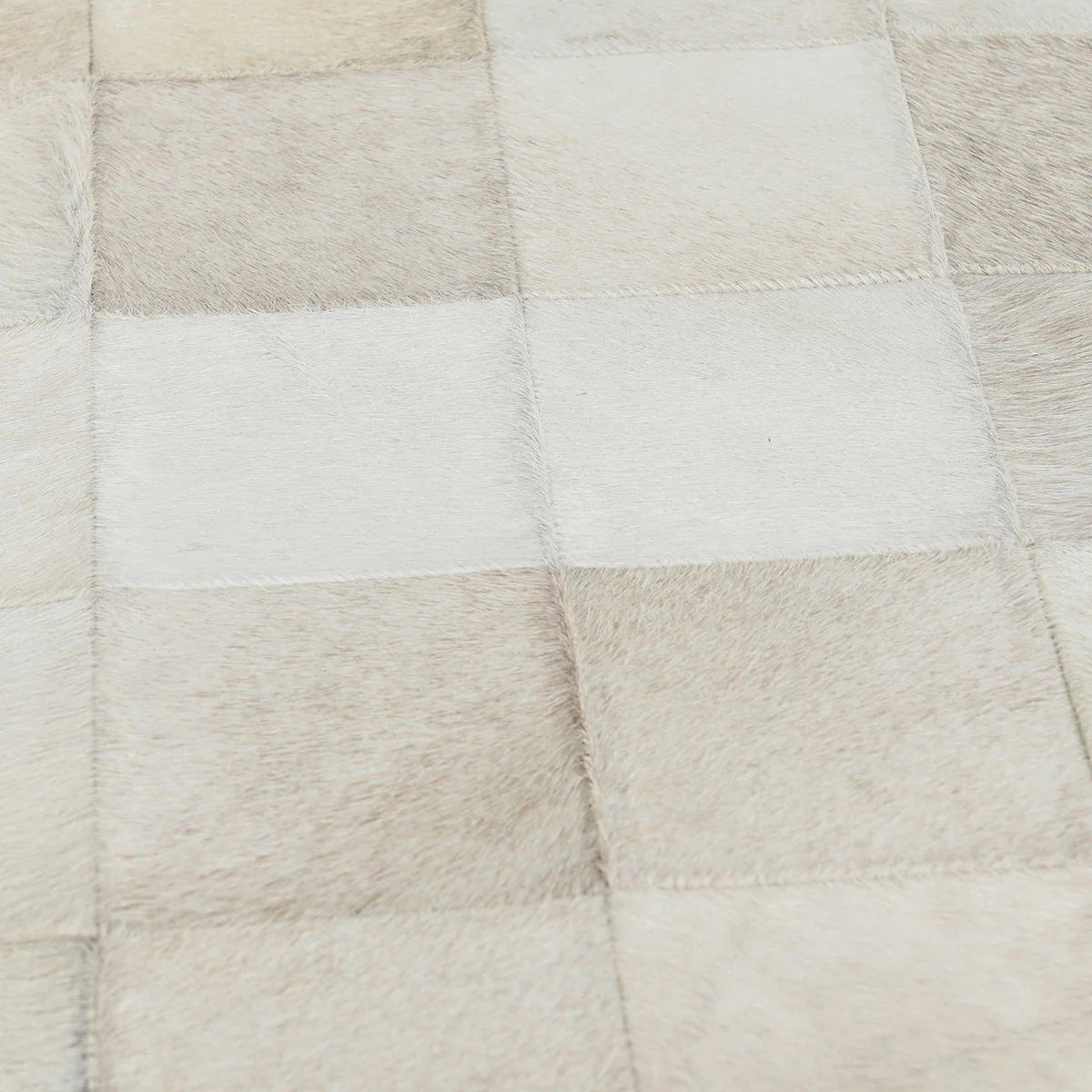 Kenna 28" Hair on Hide Leather Bench - Dusty Cream