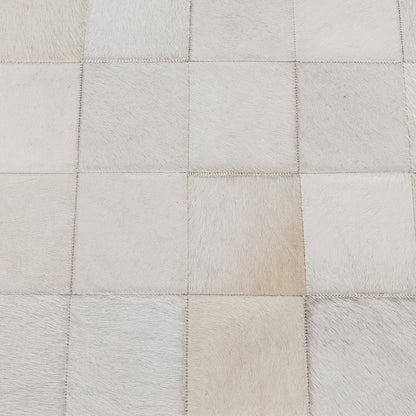 Kenna 60" Hair on Hide Leather Bench -  Dusty Cream