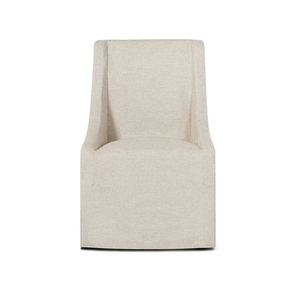 Bailey Slope Arm Rolling Dining Chair - Oatmeal