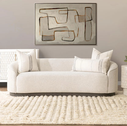 Embera 90" Sofa - Ivory