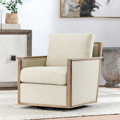 Sofia 29" Accent Swivel Chair - Natural